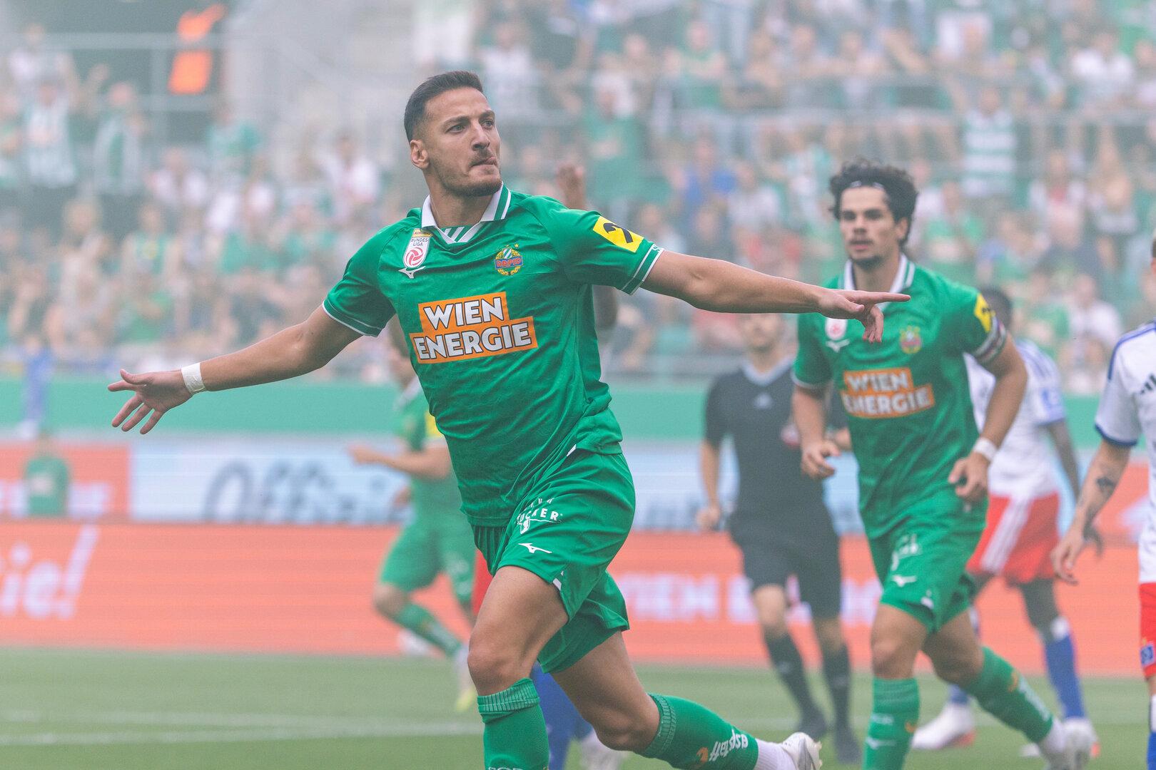 Rapid und HSV mit Mut zur Offensive: Doppelpack von Kara beim 3:2-Sieg
