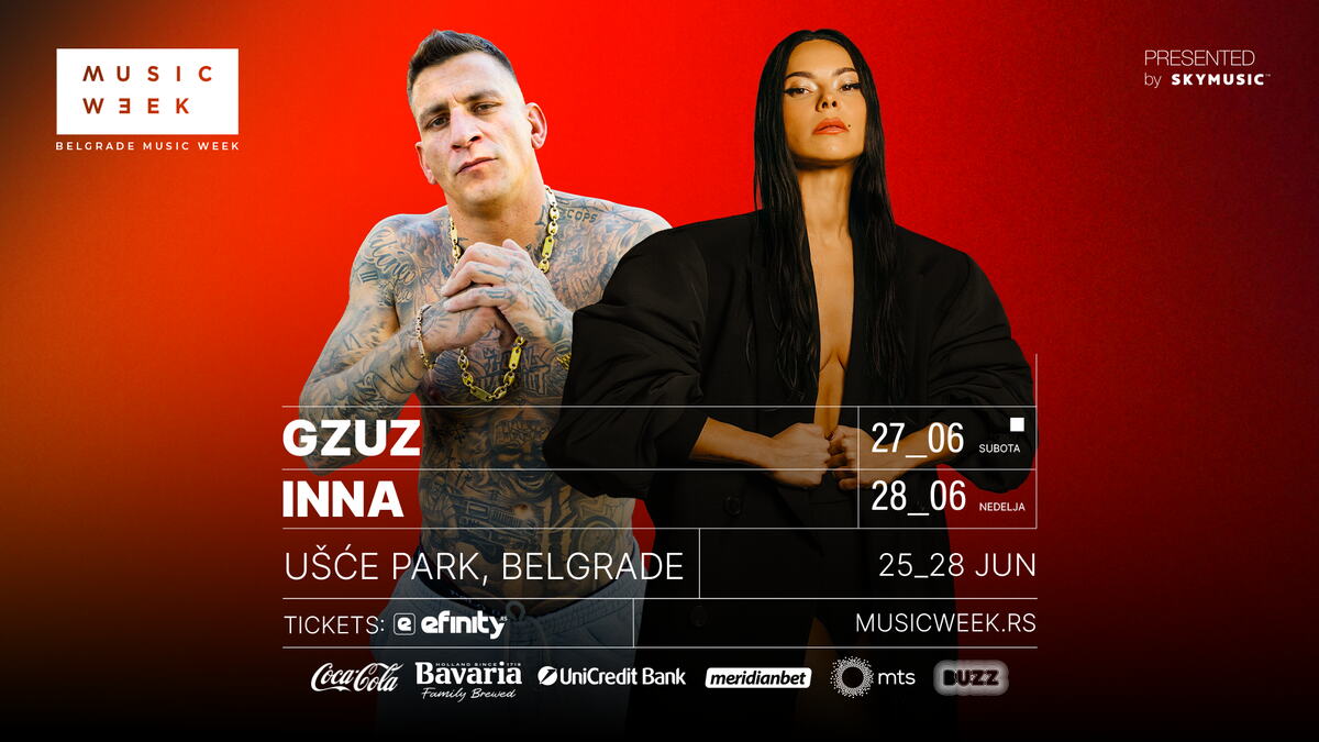 SVETSKE ZVEZDE U BEOGRADU: Boginja dance-pop zvuka INNA i rep fenomen GZUZ stižu na BELGRADE MUSIC WEEK 26