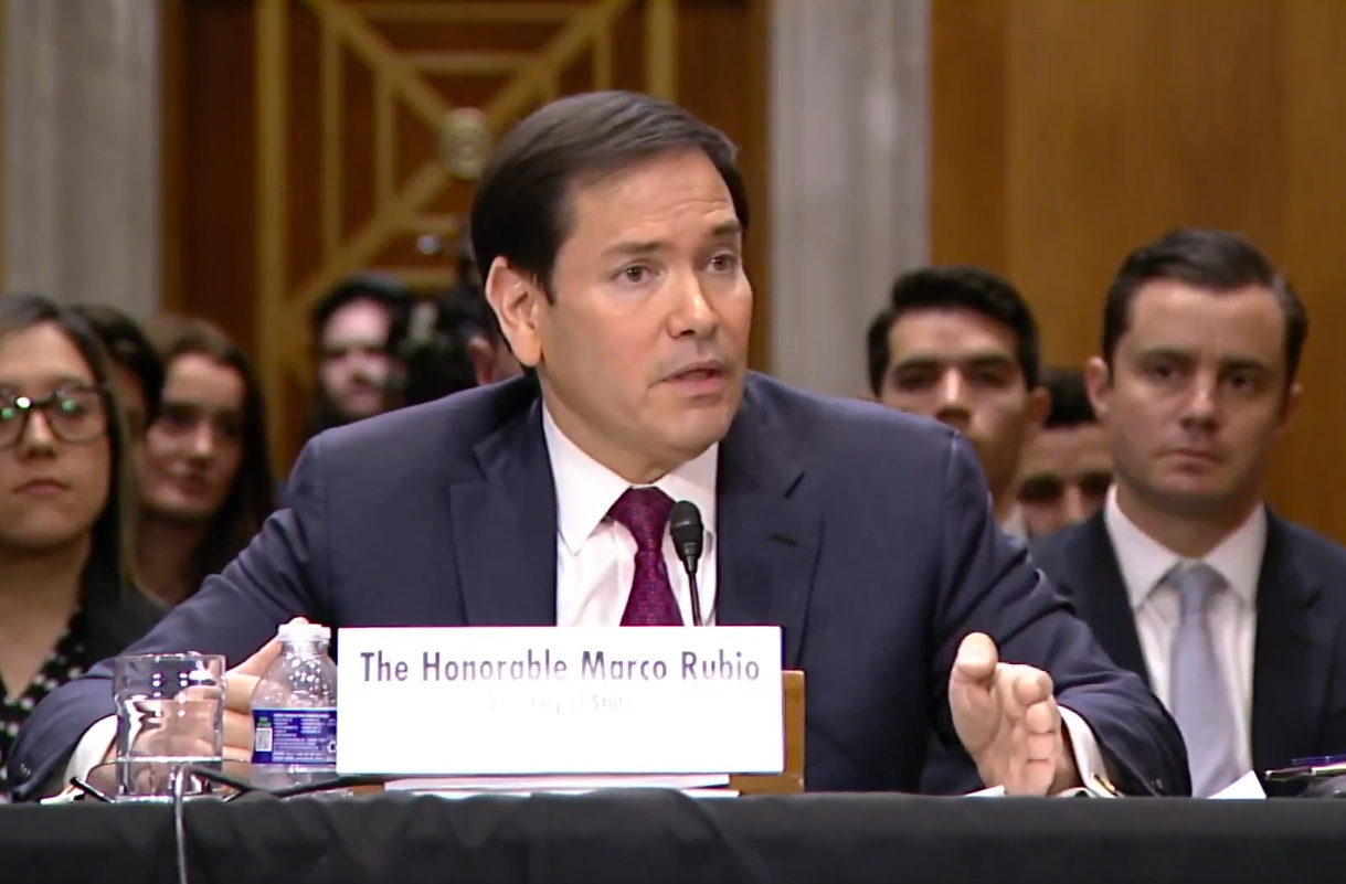 Marco Rubio, durante una intervención en el Senado de EE UU