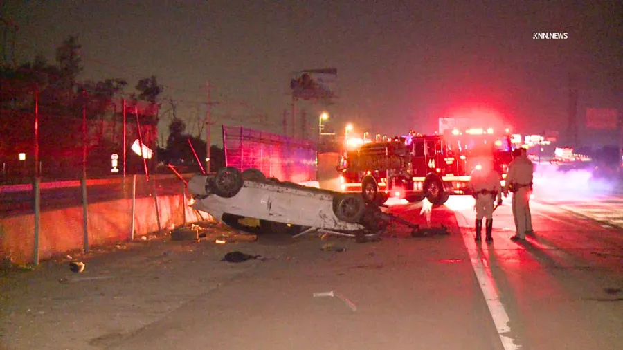 1 killed in rollover crash on 210 Freeway in Irwindale