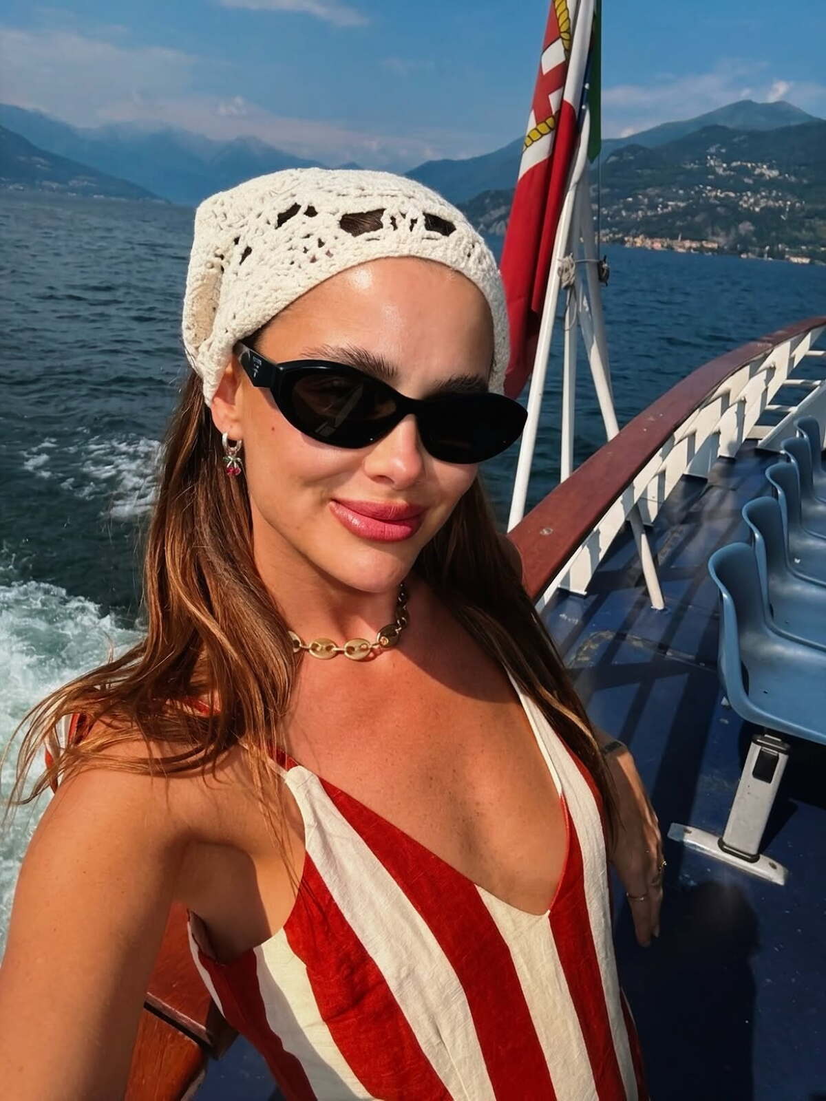 La foto de Victoria Saravia frente al Lago di Como que acaparó todas las miradas: "Estoy viviendo un sueño"