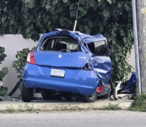 Driver critical after being rescued from wreckage
