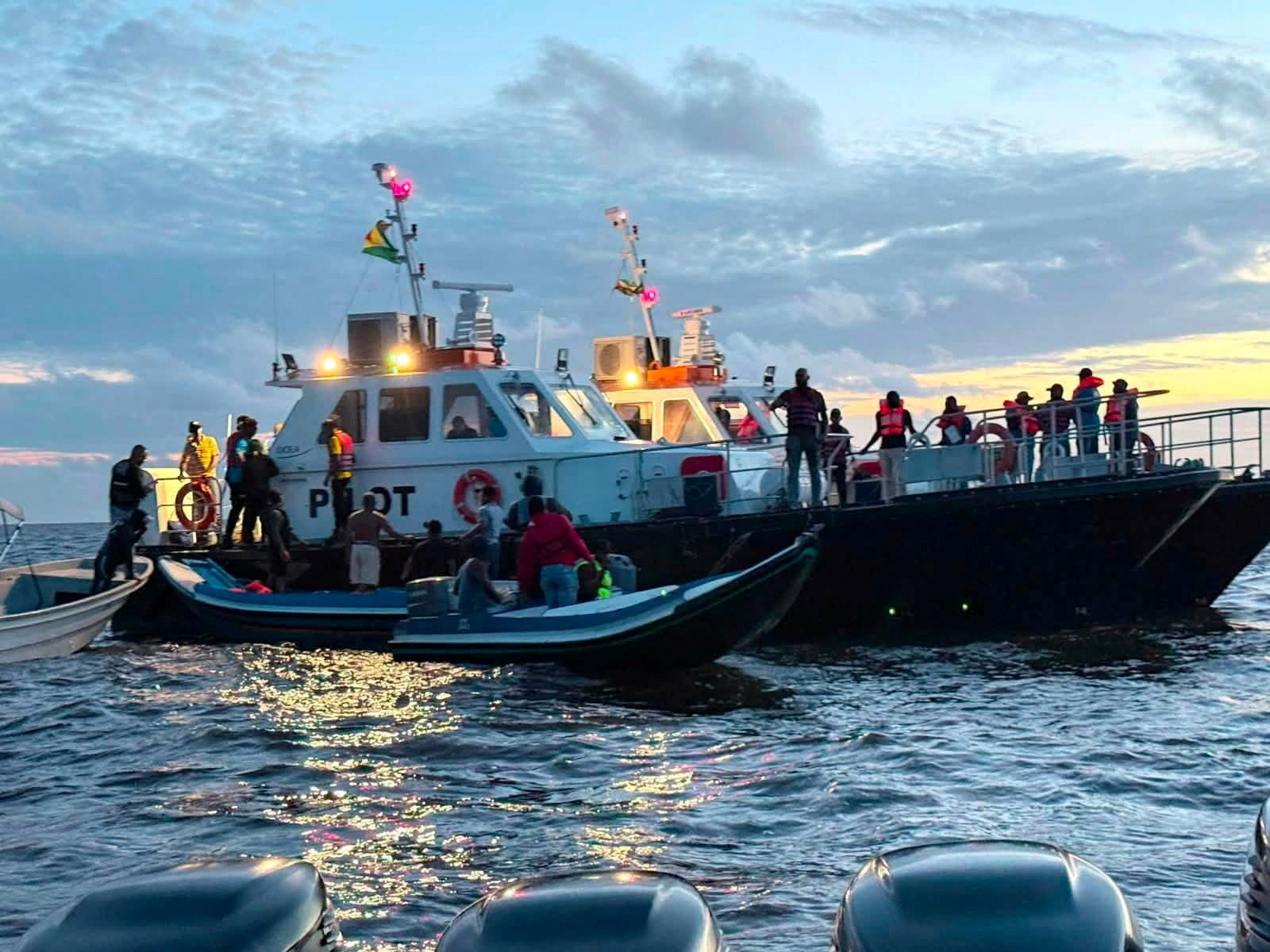 Dozens feared dead after passenger ferry sinks off coast of Guyana