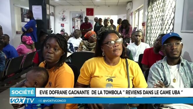 EVIE DOFRANE gagnante  de la tombola ’’ reviens dans le Game UBA ‘’