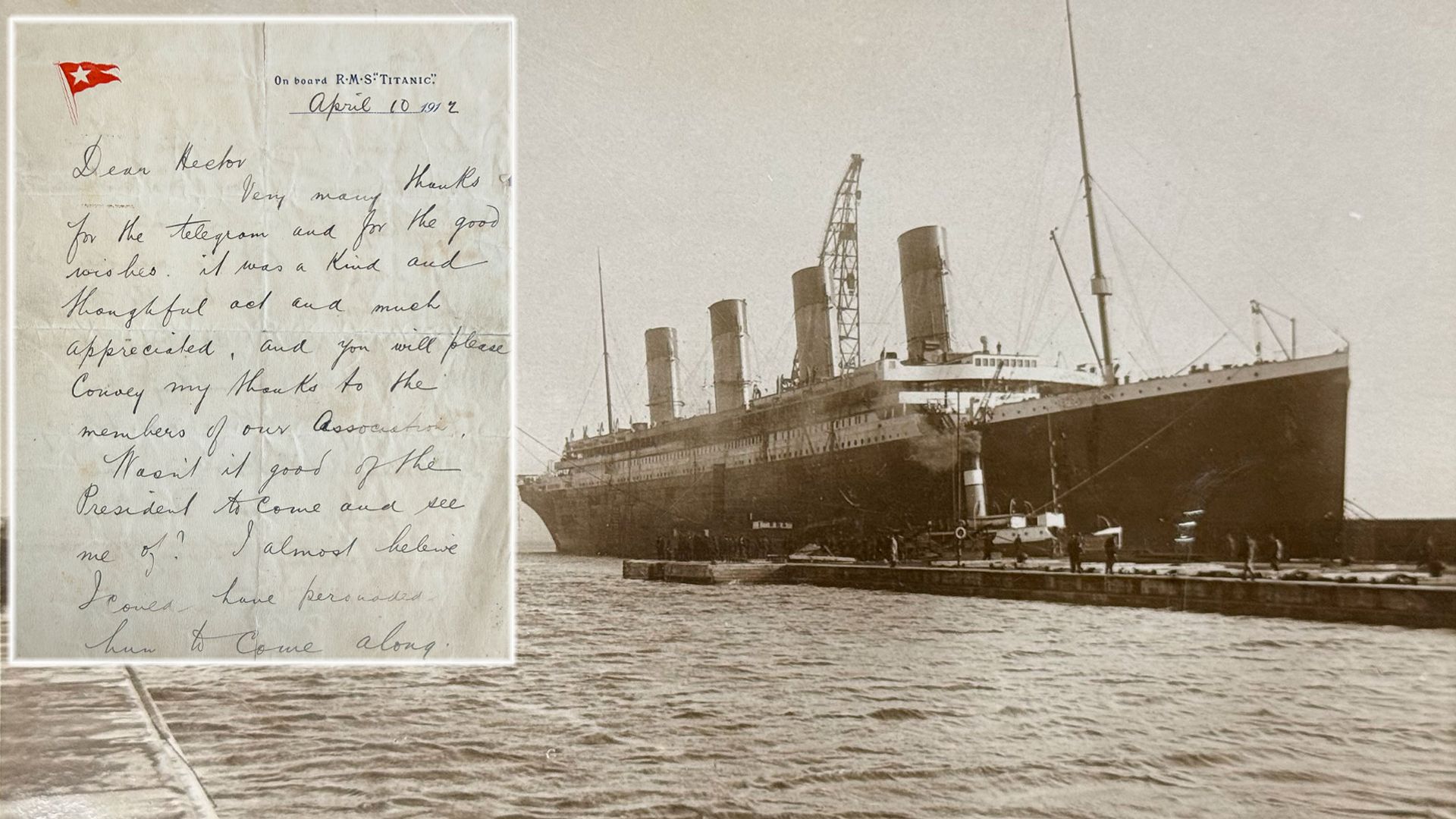 Rare Titanic letter written days before sinking to go on sale