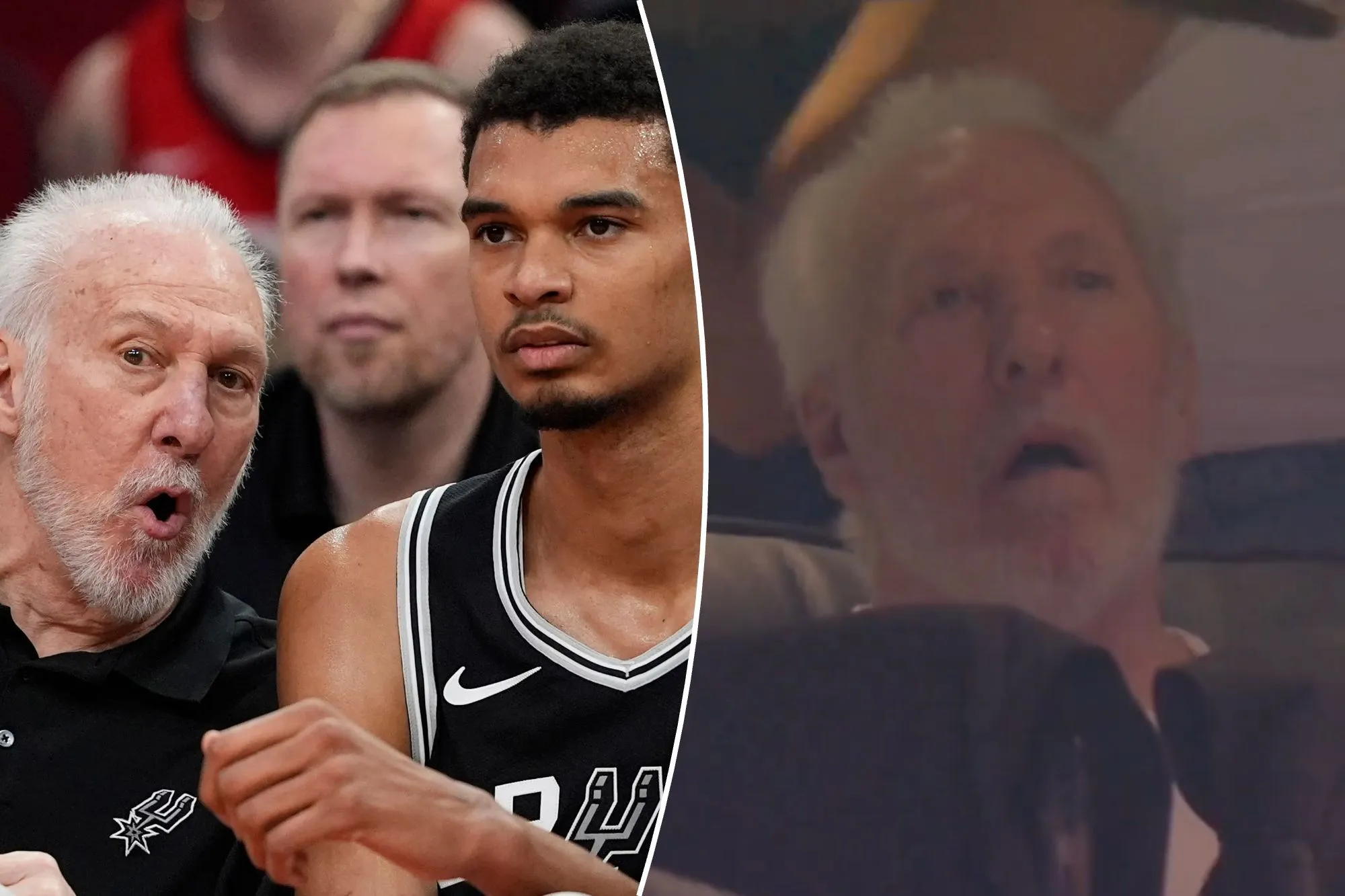 Gregg Popovich makes appearance at NBA Finals to support Spurs