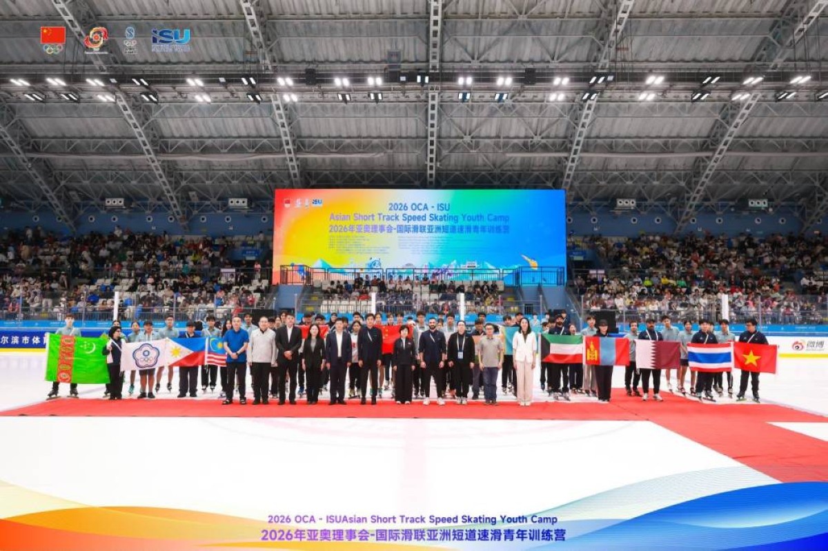 Kuwait speed skaters join youth training camp in China