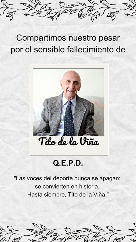 Fallece Tito de la Viña, referente del periodismo deportivo boliviano y maestro de generaciones