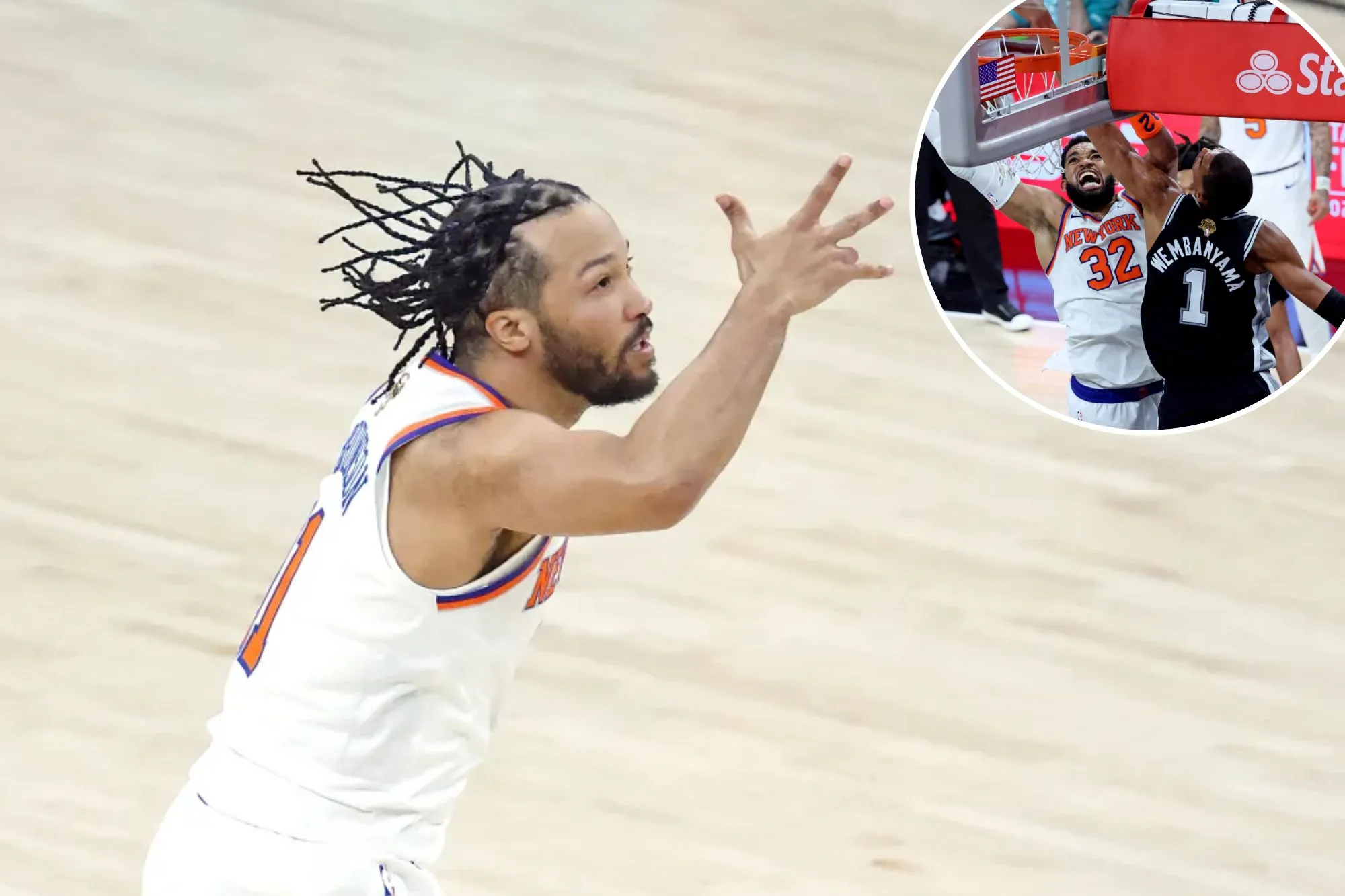 Jalen Brunson’s heroics carry Knicks to thrilling Game 1 win over Spurs in NBA Finals