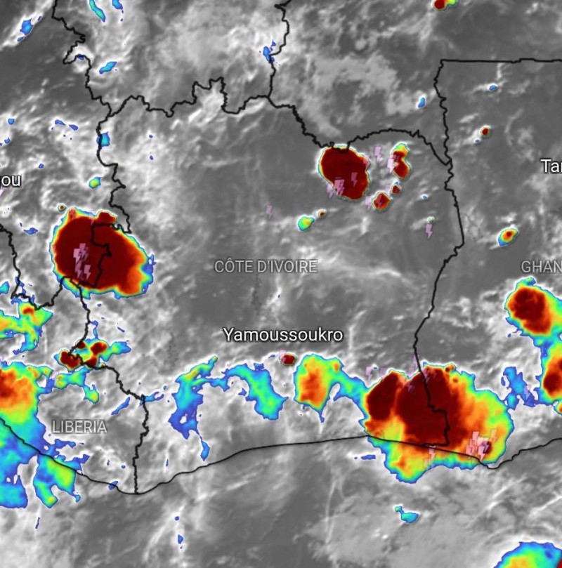 Météo : Abidjan en vigilance orange ce 4 juin, pluies et orages dans plusieurs régions du pays