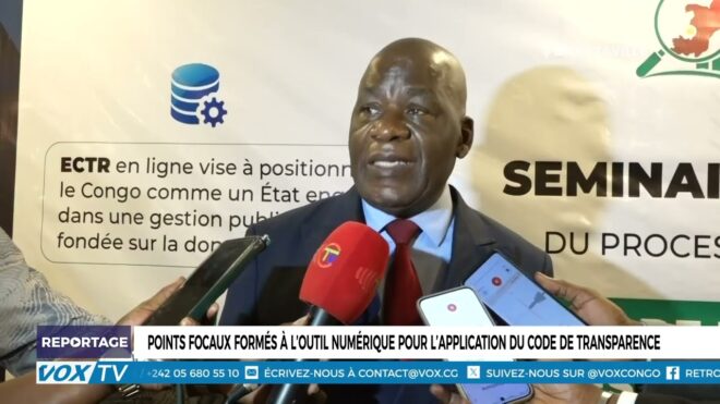 Points focaux formés à l’outil numérique pour l’application du code de transparence