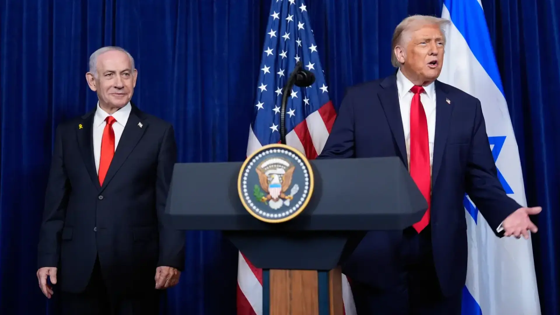  Trump admite que llamó "jodidamente loco" a Netanyahu pero afirma que trabaja muy bien con él: "Me gusta mucho Bibi" 