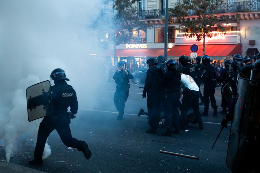 France detains hundreds of rioters after Paris Saint-Germain wins Champions League