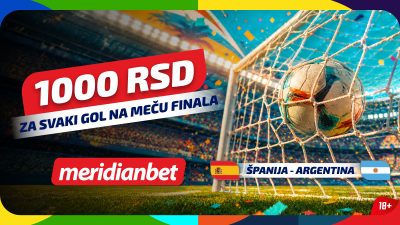 NEKA PRŠTE GOLOVI U FINALU: Igraj na Argentinu ili Španiju i uzmi 1.000 dinara za svaki pogodak!