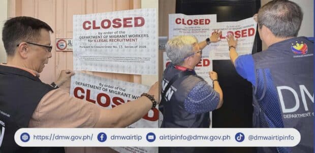 DMW shuts down two Cebu firms over alleged illegal recruitment