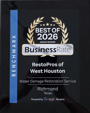 RestoPros of West Houston Named Best Water Damage Restoration Company in Richmond, TX by Business Rate