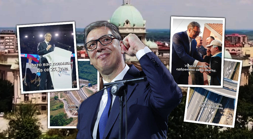 "27. JUNA ORGANIZUJEMO SUSRET LJUDI KOJI VOLE NAŠU OTADŽBINU" Predsednik Vučić pozvao građane na veliki skup u centru Beograda