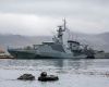 Royal Navy patrol ship HMS Medway makes first port call at Chile's Punta Arenas