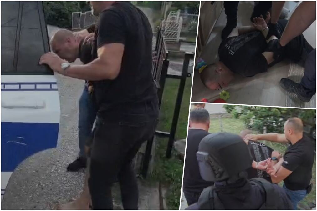 (VIDEO) OVAKO JE UHAPŠEN MUŠKARAC KOJI JE VUČIĆU PRETIO SMRĆU: Mahao nožem, iznosio jezive pretnje, nakon MONSTRUOZNOG SNIMKA mu stavljene lisice na ruke