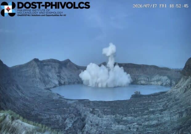 Taal Volcano’s sulfur dioxide emissions drop